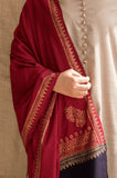 3PC Dhanak Shirt With Dhanak Embroidered Dupatta and Trouser - SS0956