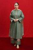 Urge - Winter 3PC Dhanak Embroidered Suit - SS0422