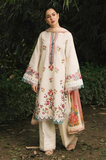 Zara Shahjahan - Winter 3PC Dhanak Embroidered Suit - SS0142