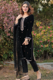 Boraque - Winter 3PC Velvet Embroidered Suit - SS0401