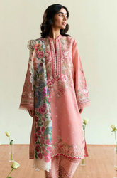 Binilyas - Winter 3PC Dhanak Embroidered Suit - SS0510