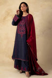 Zara Shahjahan - 3PC Dhanak Embroidered Shirt With Dhanak Embroidered Dupatta and Trouser - SS0914