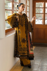 Hussain Rehar - Winter 3PC Dhanak Embroidered Suit - SS0577