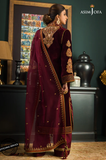Asim Jofa -Winter 3PC Velvet Embroidered Suit - SS0566