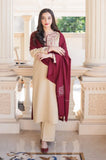 Aisling - 3PC Dhanak Embroidered Shirt With Dhanak Embroidered Dupatta and Trouser - SS0869