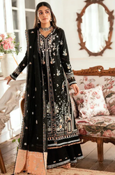 Qalamkar - Winter 3PC Dhanak Embroidered Suit - SS0546