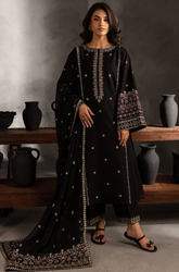 Batik - Winter 3PC Dhanak Embroidered Suit - SS0547