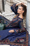 Maria B- 3 Piece - Dhanak Embroidered Suit- SRZ0098