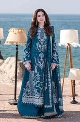 Qalamkar - Summer 3PC Lawn ChickenKari Embroidered Suit - SA0123