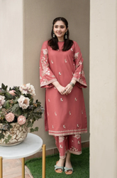 Urge - Winter 2Pcs Dhanak Embroidered Suit - SU0035