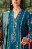 Hussain Rehar - 3PC Dhanak Embroidered Shirt With Wool Printed Dupatta and Trouser - SS01004