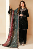 JAZMIN - Winter 3PC Velvet Embroidered Suit - SS0464