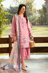 Summer 3piece Lawn Embroidered Suit - SS0762