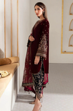 Asim Jofa -Winter 3PC Velvet Embroidered Suit - SS0565
