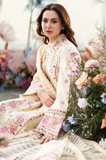 Qalamkar - Summer 3PC Lawn Embroidered Suit - SS0114