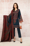 Sapphire - Winter 3PC Khaddar Embroidered Suit - SB0144