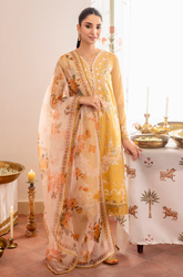 Cross Stitch - Summer 3PC Lawn Embroidered Suit - SS0238