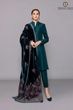 Bareeze -Winter 3PC Velvet Embroidered Suit - SS0569