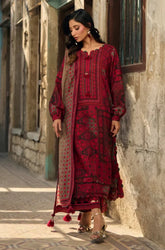 Charizma - 3PC Karandi Printed Shirt With Karandi Printed Dupatta and Trouser - SS0936