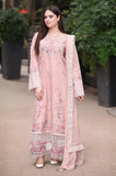 LIBAAS - 3PC Summer Lawn Embroidered Shirt with Chiffon Embroidered Dupatta and Trouser - SS0784