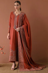 Summer 3piece Lawn Embroidered Suit - SS0758