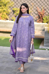Breeze- Winter 3PC Dhanak Embroidered Suit - SU0105