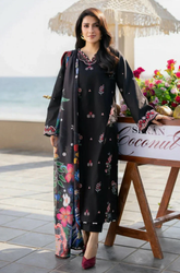 Summer 3PC Lawn Embroidered Suit- SS0732