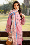 BIN ILYAS - Winter 3PC Dhanak Embroidered Suit - SS0480