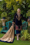 Jazmin - 3PC Velvet Embroidered Shirt With Organza Embroidered Dupatta and Trouser -SS01019
