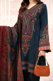 Sapphire - Winter 3PC Khaddar Embroidered Suit - SB0144
