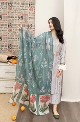 Urge - Winte 3 Piece - Dhanak Embroidered Suit - SU00220
