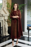 Asim Jofa - Winter 3PC Dhanak Embroidered Dress - SS0005
