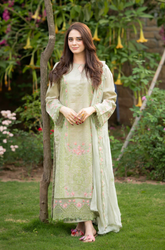 Mushq - Summer 3PC Lawn Embroidered Suit -SU0132