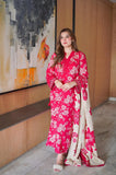 Limelight - 3PC Karandi Printed Shirt With Karandi Printed Dupatta and Trouser - SS0940