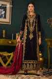 Asim Jofa -Winter 3PC Velvet Embroidered Suit - SS0563