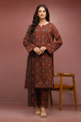 Nishat - Winter 3PC Khaddar Digital Printed Dress - SS0476