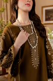 Baroque-  Winter 2Pcs Dhanak Embroidered Suit- SRZ0108