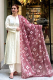 Shahijora - 3PC Lawn Shirt With Slub Net Dupatta and Trouser - SS01139