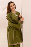 AGHA NOOR - Winter 2PC Dhanak Embroidered Suit - SS0460