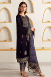 Jazmine -Winter 3PC Velvet Embroidered Suit - SS0586