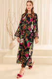 Baroque - Winter 3PC Black Khaddar Digital Printed Dress - SS0457