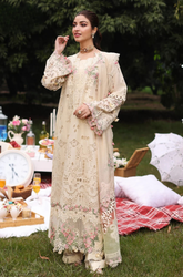KAHF - Summer 3PC Lawn ChickenKari Embroidered Suit - SS0628