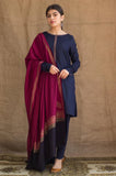 Zarpash - 3PC Dhanak Shirt With Twill Printed Dupatta and Trouser - SS0910