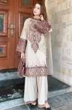 Maria .B. - Winter 3PC Dhanak Chickenkari Embroidered Suit - SS0457