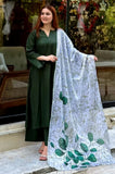 Shahijora - 3PC Lawn Shirt With Slub Net Dupatta and Trouser - SS01142