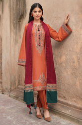 Jazmin - Summer 3PC Lawn Embroidered Suit - SS0223
