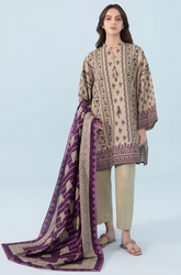 Sapphire - Winter 3PC Khaddar Digital Printed Dress - SS0447