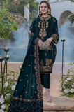 Boraque - Winter 3 Pcs Velvet Embroidered Suit - SB0168