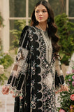 BIN ILYAS - 3PC Lawn Chikankari Embroidered Shirt with Chiffon Embroidered Dupatta and Trouser - SS0652