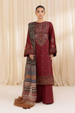 Sapphire - Winter 3PC Dhanak Embroidered Suit - SS0267